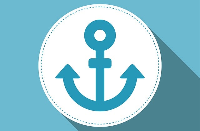 Free anchor sailing nautical illustration
