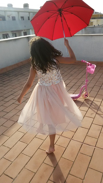 Free Kids Umbrella photo and picture