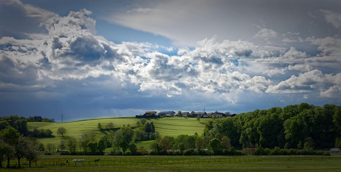 Platteland, Zonnig, Duitsland, Frasdorf