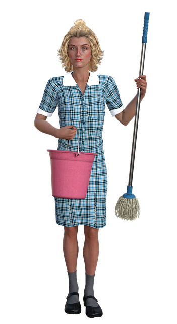 Free woman cleaning woman housewife illustration