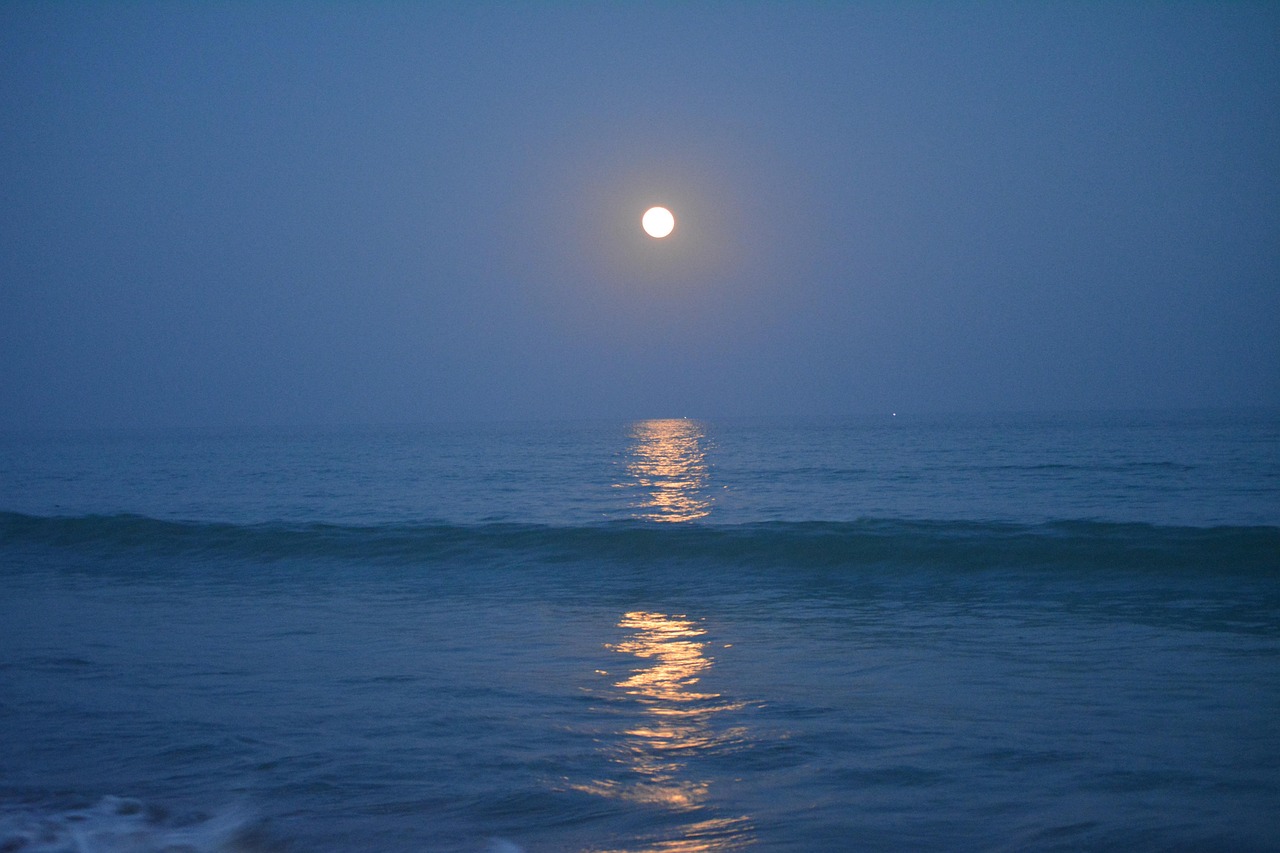 海 月亮 夜晚 - Pixabay上的免费照片 - Pixabay
