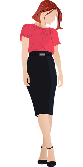 Free woman model fashion vector