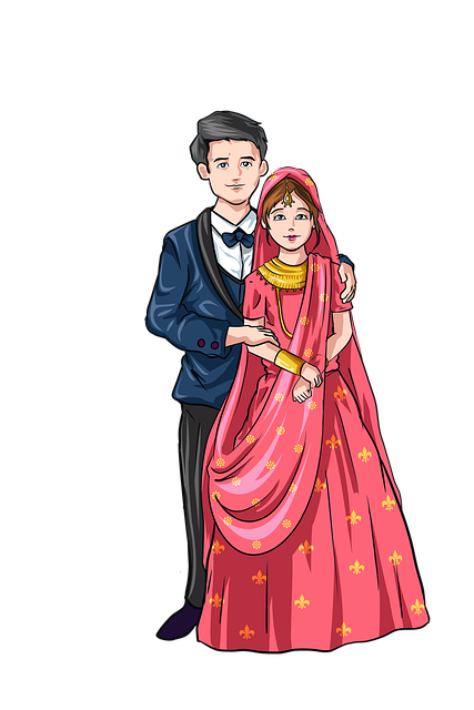 Free Groom Bride illustration and picture