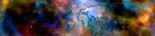 Free map universe continents illustration