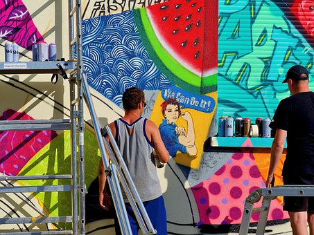Graf, Fresco, Muurschildering, Graffiti