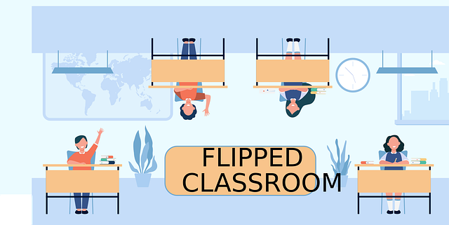 Free flipped classroom education class vector