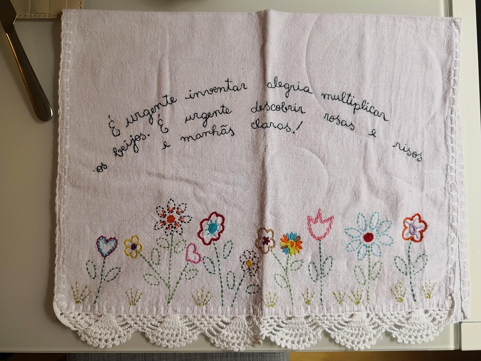 Dishcloth Embroidery Sentences Free photo on Pixabay Pixabay