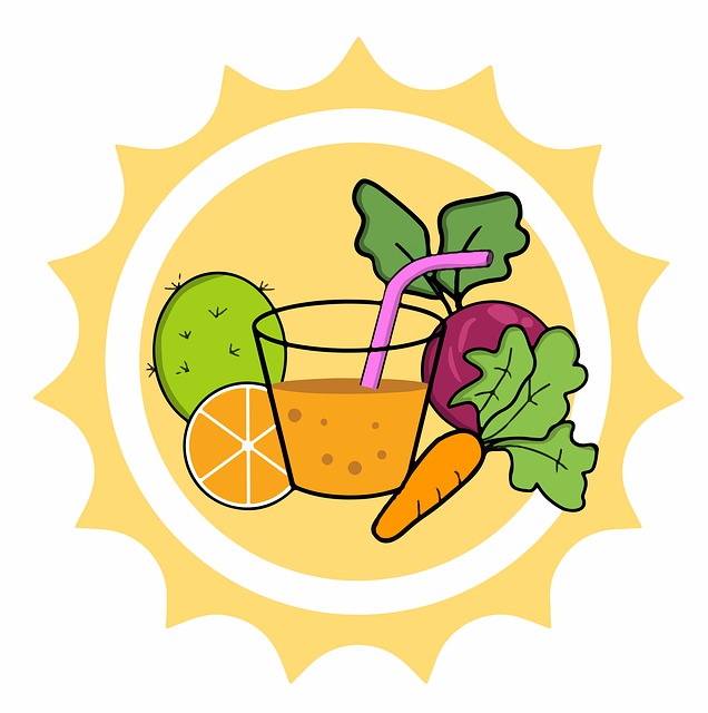 Free nutrition drink detoxification illustration