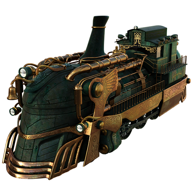 Tren, Transport, Elimina, Render 3D