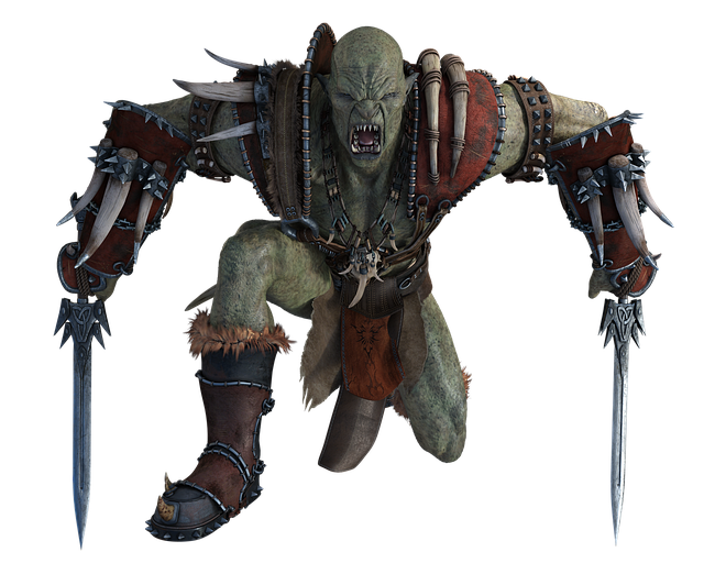Free warrior render character illustration