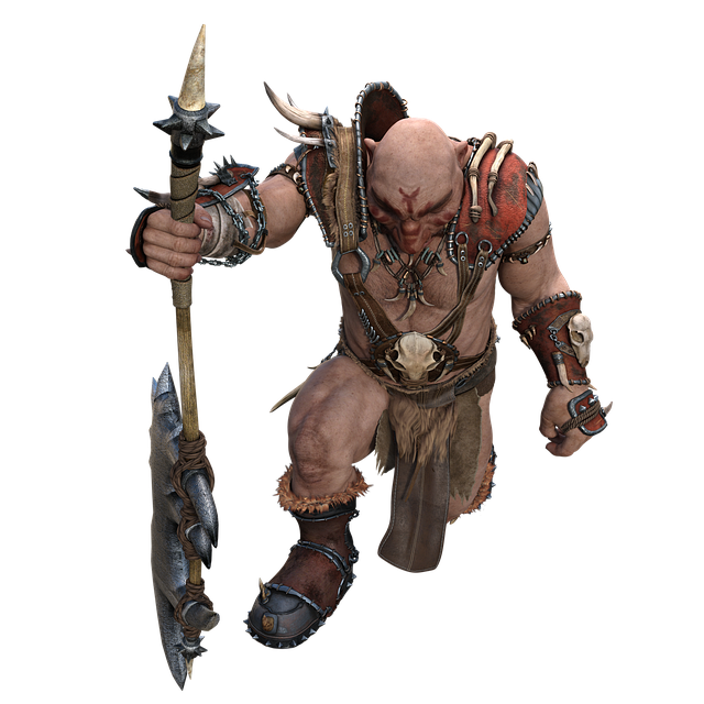 Free warrior render character illustration