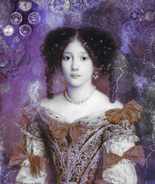 Free victorian vintage woman illustration