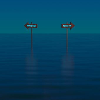 Ocean, Vejskilt, Natur, Havoverfladen