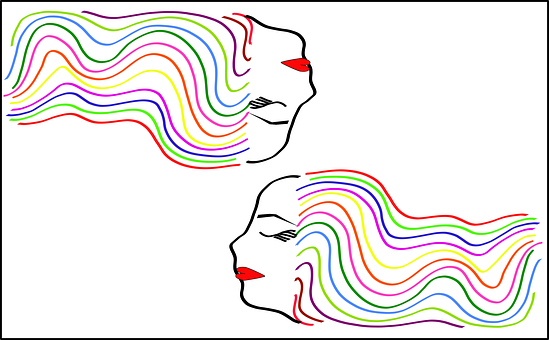 Arcoiris, Colores, Face, Arte, Colorido