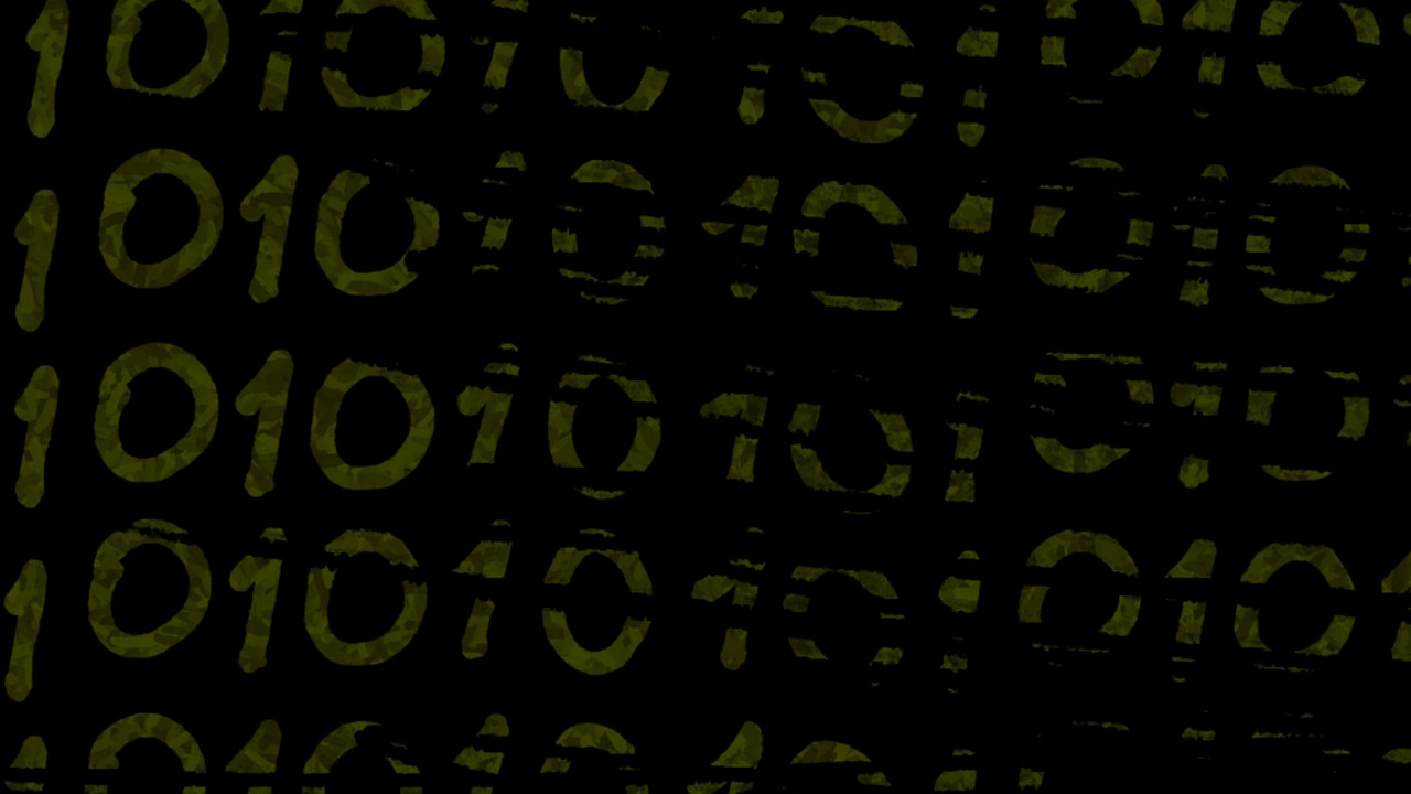 Free one zero computer science illustration