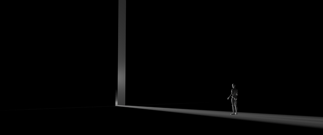Free robot light dark illustration