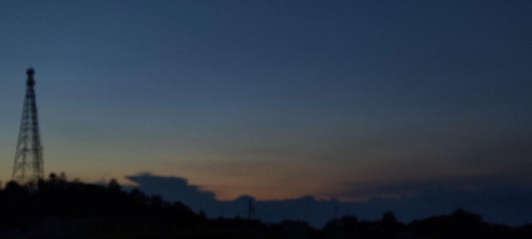 Céu Azul Laranja, Natureza Foto