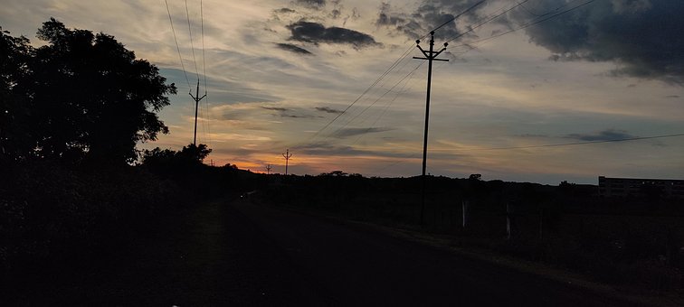 Nuvens, Sombra, Silhueta, Pôr Do Sol