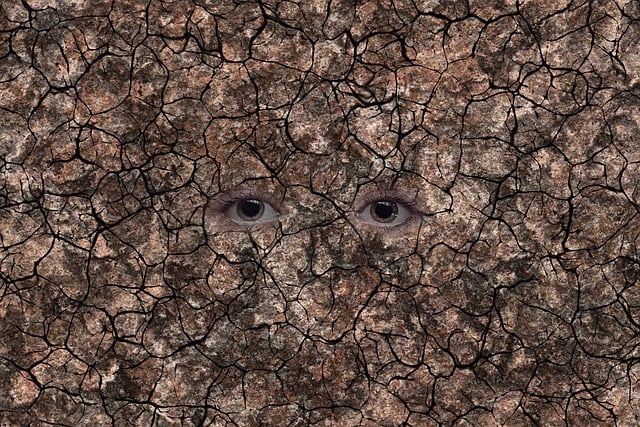 Free eyes cracks drought illustration