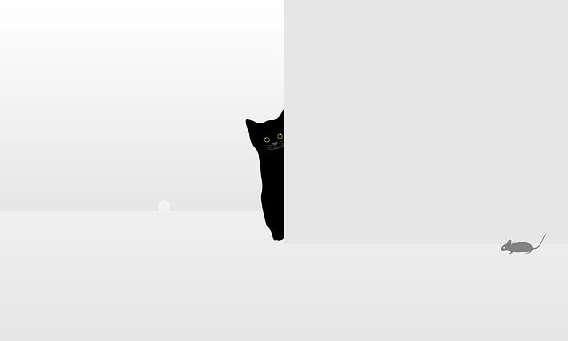 Free cat pet mouse illustration