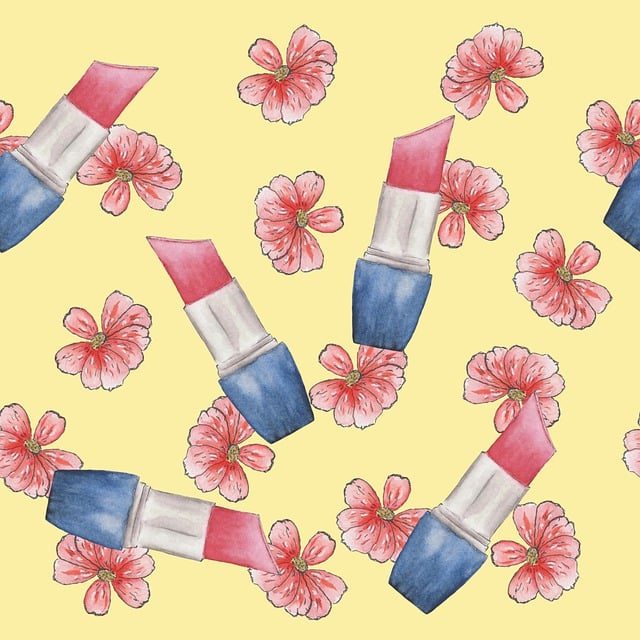 Download free HD stock image of Flowers Lip Balm Free flowers lip balm cosmetics illustration