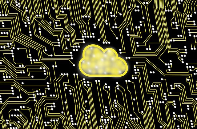 Free chip cloud computer illustration
