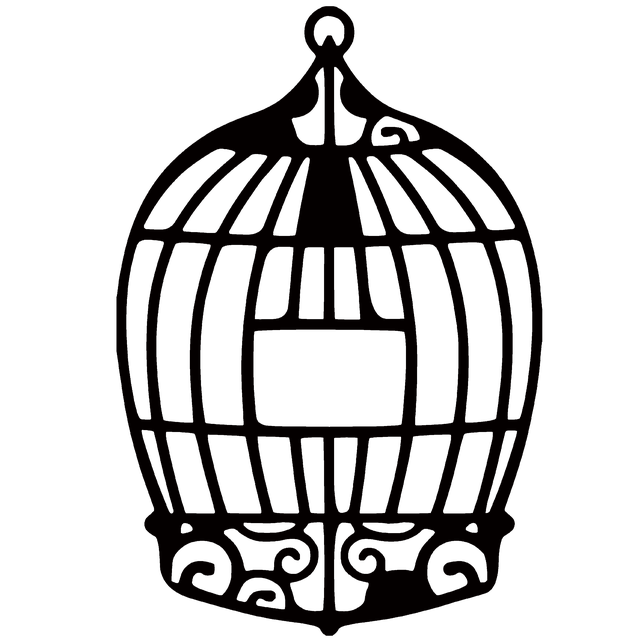 Free cage bird cage enclosure illustration