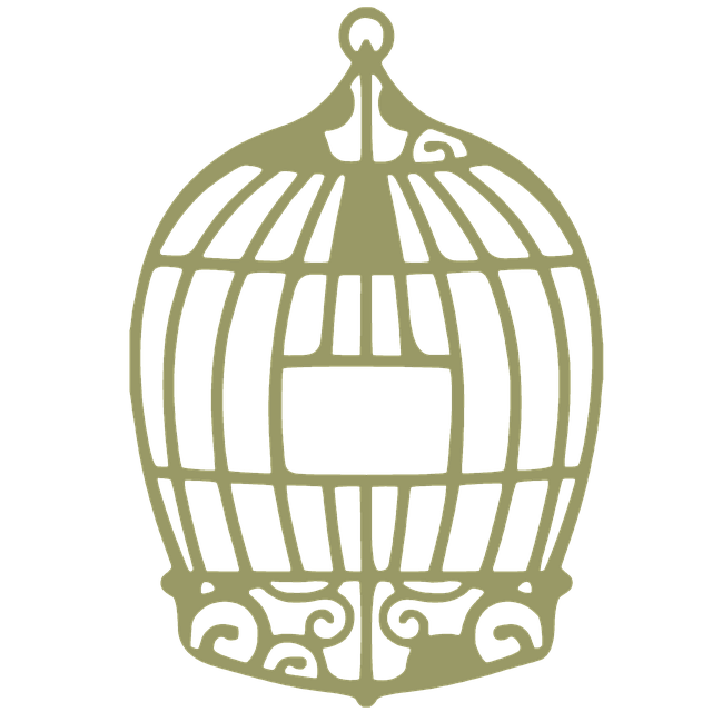 Free cage bird cage enclosure illustration