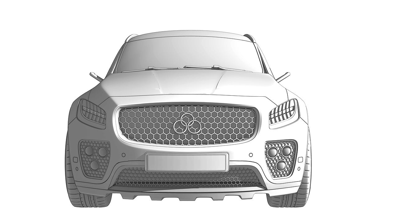 Download free HD stock image of Car Sketch Free car sketch render illustration