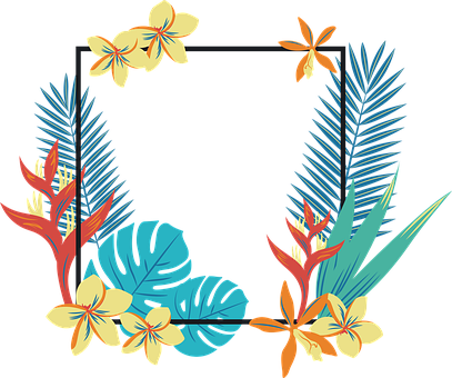 Free Frame Tropical illustration and picture