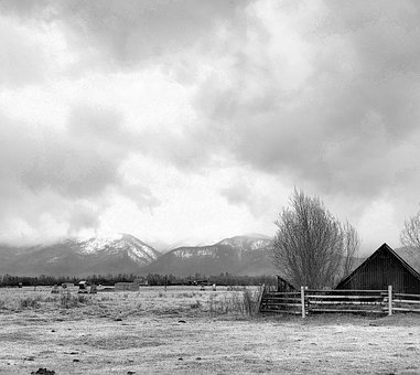 Free Black And White Landscape photo and picture