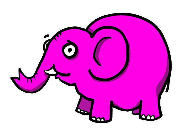 Free elephant animal clip art illustration