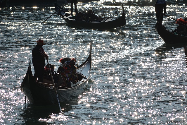 Boot, Tourismus, Reise, Venedig, Italien