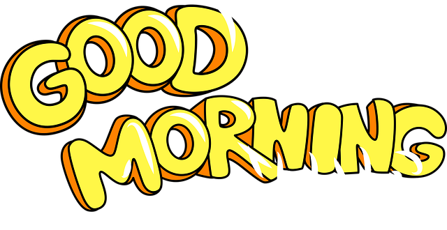 Guten Morgen, Gruß, Botschaft