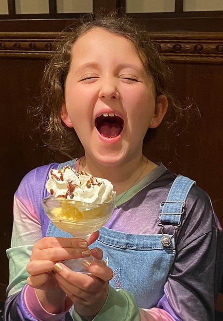 Glücklich, Kind, Eis