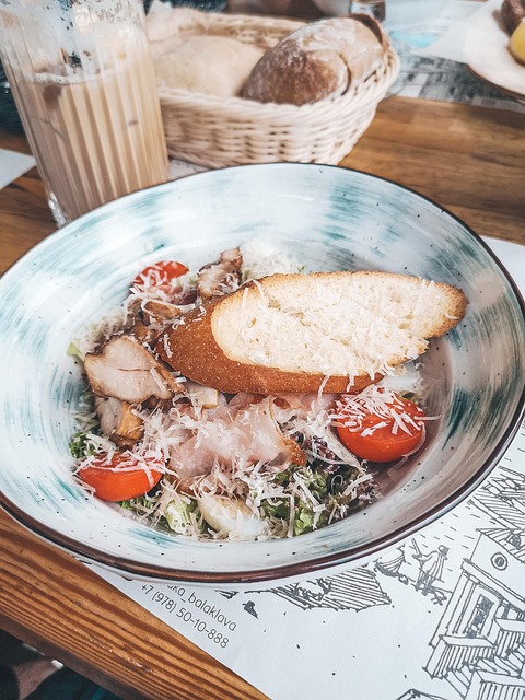 Caesar, Salade, Café, Eten