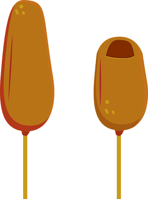 Free Corn Dog Food vector and picture