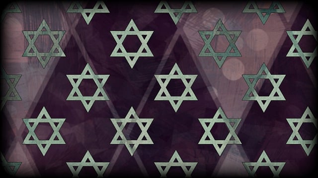 Free star of david judaism purple illustration