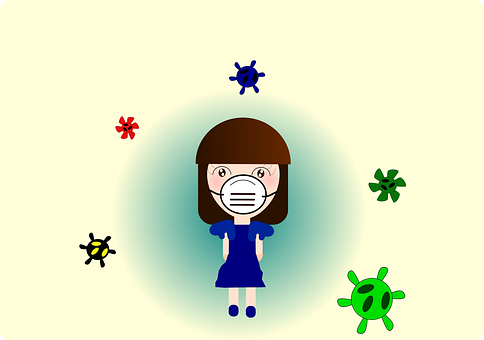 Mujer, Mascarilla, Pandemia, Brote