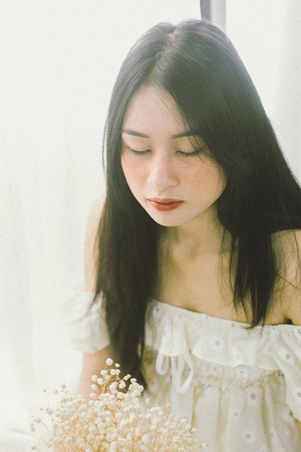 Kvinde, Model, Natur, Smukke Blomster