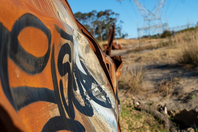 Rust, Bil, Graffiti, Skrot, Forladt