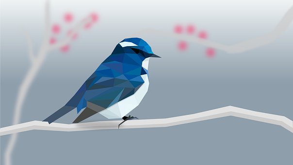 Free Bird Winter illustration and picture