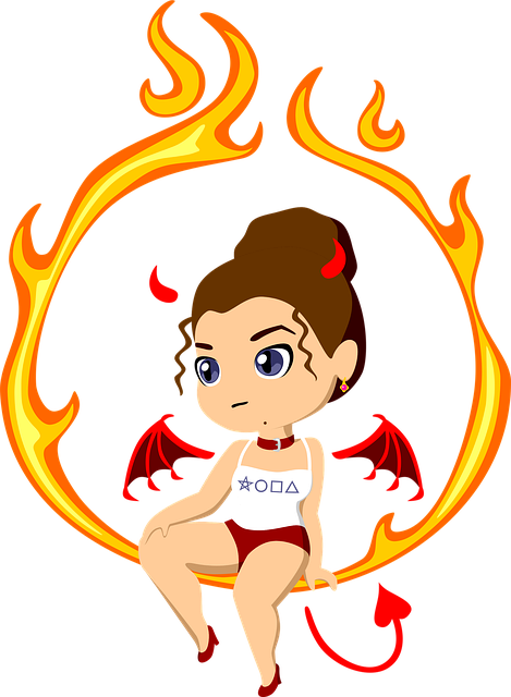 Free woman succubus daemon illustration