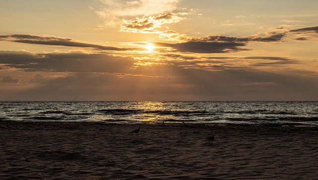 Ocean, Hav, Solnedgang, Solopgang