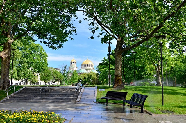 Park, Kathedrale, Kirche, Bulgarien