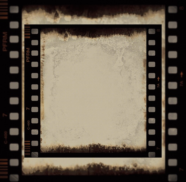 Free border sepia movie illustration