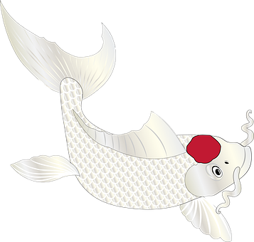 Fische, Koi, Zeichnung, Ausgeschnitten