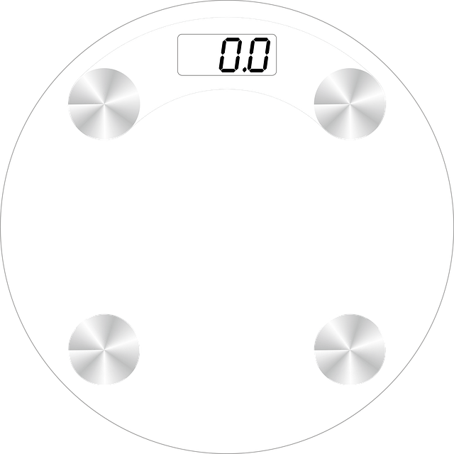 Free balance weight weighing machine vector