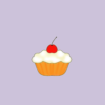Free Cupcake Drawing illustration and picture