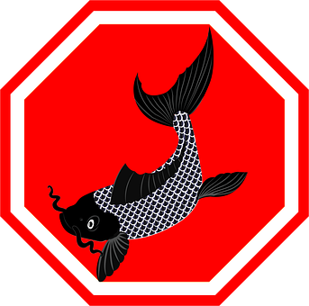 Fische, Koi, Symbol, Karpfen, Logo